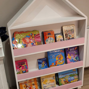 Casinha Porta Livros Tempo de Brincar